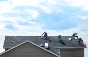 Men working on roof