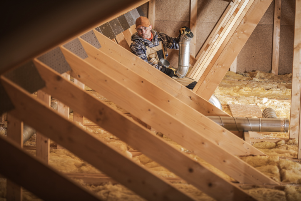 Roofing maintenance.